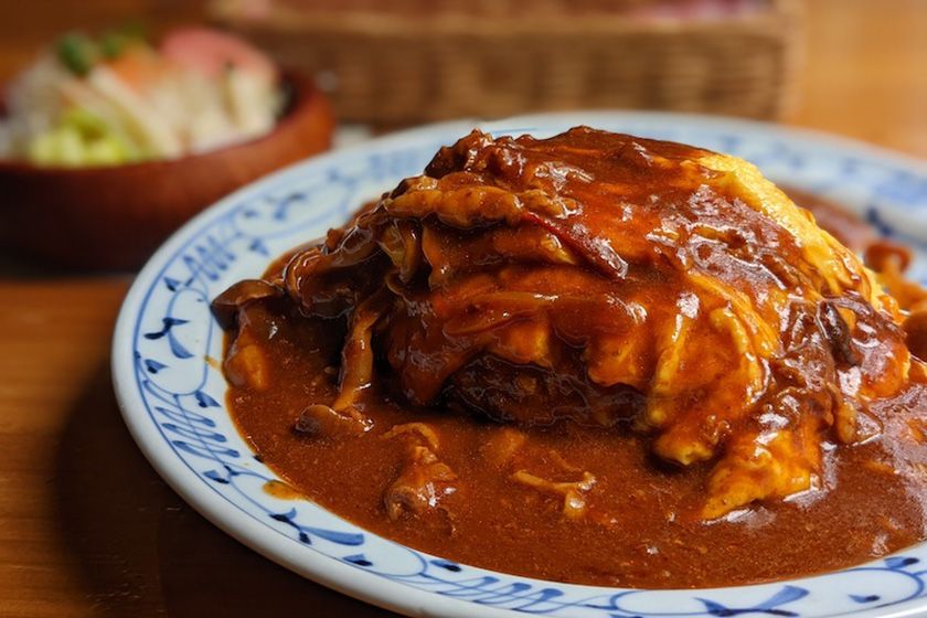 毎週欠かさず食べている「マリー・ルゥ」のオムライスの写真。